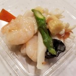 広東厨房 - 海鮮と二色アスパラのXO醤炒め 100g388円