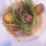 カッフェ アロマティカ - 仔牛リード・ヴォーのムニエル　マスタードとエストラゴンのソース