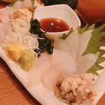 奏 - ウマヅラハギとドンコの刺身は肝付！