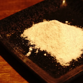 Special salt blended with rock salt to match our Yakitori (grilled chicken skewers)