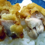 穴子料理と地酒 浅草 川井 - 「鶏天定食」鶏肉