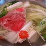 はま - 20171129黒豚と京野菜しゃぶしゃぶ定食・鍋