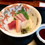 葉山 日影茶屋 - 茶屋膳(5,000円)お造り…季節の魚盛り合せ