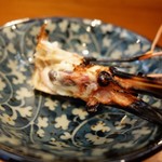 呉竹鮨 - 炙った海老の頭