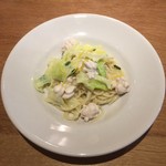 スガハラ - 真鱈の白子 + 米沢 キャベツのペペロンチーノ