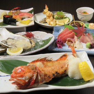 Hokkai Sanriku Sumibiyaki Marukan - 【お料理コース】高級魚<吉次>がメインの贅沢コース
