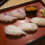 さつき荘 - 夕食のお寿司