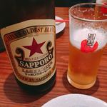 魚まみれ眞吉 恵比寿店 - ビールは瓶で