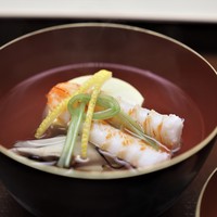 木山 - 車海老　玉子豆腐　舞茸　結び三つ葉