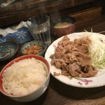 やきとり七福 - しょうが焼定食 650円