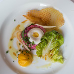 L'Arpége - Tartare pourpre vegetal acidule au raifort betterave de pleine terre