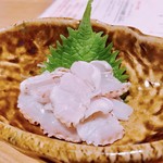 けやき通り 海晴れ - 太刀魚炙り刺しを塩で食べるのも良いね！