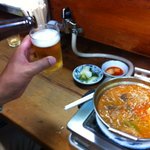 焼肉･ホルモン焼 双葉 - 肉なべで乾杯(^^)/