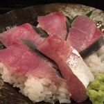 冨がし - ★稲庭うどんセット（900円）★はまち丼