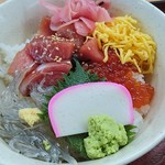 海鮮処森田 - ３点盛り丼(漬けマグロ・イクラ・生シラス)