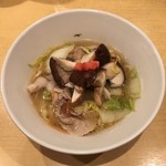 饗 くろ喜 - 天恵菇と豚バラ白菜そば（1,500円）※季節の限定 2017.11