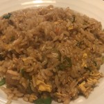 鶏贅沢 青蓮 - 青菜入り豚バラ炒飯