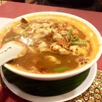 SAWASDEE RESTAURANT - Keang Som Phug Ruam Plachon / Spicy & Sour Vegetable Soup w/ Fish 370THB