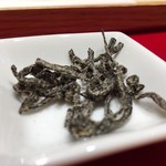 イッピン カフェ - 白玉おしるこの塩昆布 2016/11/04