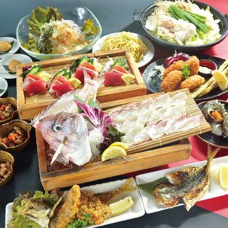 四季折々の素材を楽しむ飲放付コースで、釣りもお値打ちに♪