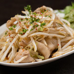 Sangenton pork with bean sprouts and ponzu sauce