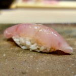 菊鮨 - ［2017/11］寿司① 島原産甘鯛の昆布締めの握り