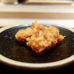 菊鮨 - ［2017/11］酒肴⑤ 桜えびのかき揚げ