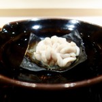 菊鮨 - ［2017/11］酒肴⑦ 白子の昆布締め焼き