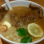 煮干し中華そば 江古田 三四郎 - 本日限定『サーロインステーキ煮干しそば 』1100円也