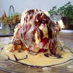 キッチン＆コーヒーCACTUS - いちごのオムレツケーキ