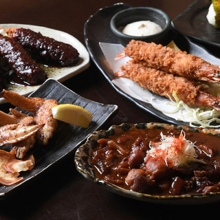 Homemade Doteni and Kushikatsu... try our delicious selection of Nagoya food!