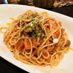 Martina Franca - 本日のパスタ トマトとベーコン