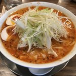 手打ちラーメン 谷家 - 辛味噌ネギラーメン 1.5玉 味玉トッピング