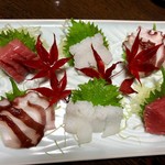 うなたけ - 刺身（鮪、蛸、烏賊）