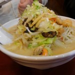 麺活 - 野菜たっぷりチャンポン。ホタテとエビもたっぷり！