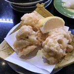 回し寿司 活 活美登利 - 白子の天ぷら