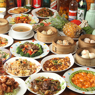 All you can eat and drink 170 kinds of authentic Chinese food for 4,000 yen, no time limit.