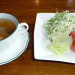 レストランカヤ - セットのスープ･サラダ