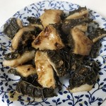 三田川ホルモン - 黒ホルモンは 焼肉のタレで炒める