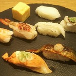 炙り創作鮨 すし蔵のはなれ - おまかせ８貫(2017.11.30)