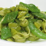 グストーソ 銀座 - 緑野菜のジェノヴェーゼソースのタリアテッレ
