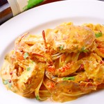 [Recommended for December 2018] Tagliatelle with red crab and blue crab in tomato cream sauce