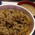 吉野家 - サラシア牛丼＋野菜たっぷりおみそ汁