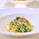 Osteria Tutto Sole - 大分県産しらすとブロッコリーのリングエッティーネ 　サルディーニャ産からすみ添え