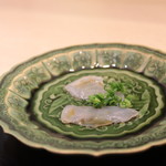 味あら井 - 天然虎河豚の造り二種