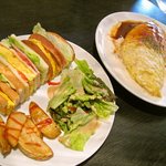 Bebifeisupuranettsu - サンドイッチとオムライス