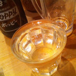 べったこ - イモ焼酎、１ショットでお湯割り２杯いけます