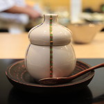 味あら井 - ユリ根と虎河豚切り込みと梅肉茶碗蒸し