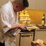 味あら井 - 自家製カラスミの炙り