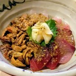 食彩一番 - 丼の半分がウニ～！！！